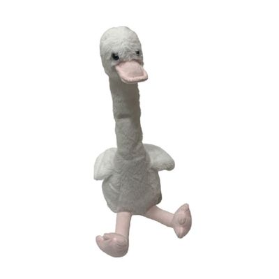 запись игрушки плюша утки 35cm белая говоря пока переплетающ шею