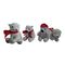 4 плюшевый мишка кока-колы Asstd 90mm 3.54in и рождества полярных медведей персонализированная