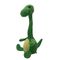 запись игрушки плюша зеленого динозавра 35cm &amp; говорить пока переплетающ шею