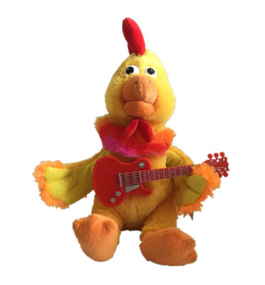 30cm игрушка плюша чучела цыпленка 11,81 дюймов маленькая играя гитару