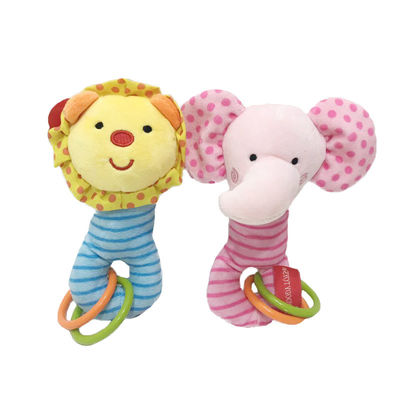 17 игрушек лев &amp; слон красочного мягкого плюша см младенческих для образования младенцев