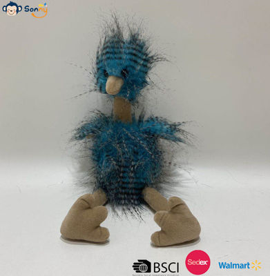 OEM Factory Wholesale Custom Blue Peacock Fluff Ostrich Plush Toys Gift Stuffed Animal (Фабрика OEM оптовой продажи) Обустроенный голубой павлин пухлый страус плюшевые игрушки подарок набитые животные