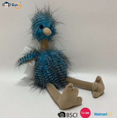 OEM Factory Wholesale Custom Blue Peacock Fluff Ostrich Plush Toys Gift Stuffed Animal (Фабрика OEM оптовой продажи) Обустроенный голубой павлин пухлый страус плюшевые игрушки подарок набитые животные