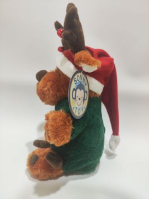 Детский Рождественский подарок Смешной олень с трясущейся ногой и поющей плюшевой игрушкой Электронная игрушка