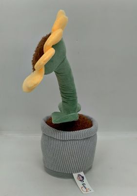 Мягкая игрушка для записи звука в виде подсолнуха, изготовлена из плюша и 100% хлопка PP