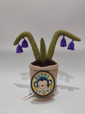 Плюшевая игрушка Bulebell Recording, изготовленная из плюша и 100% полипропиленового хлопка.