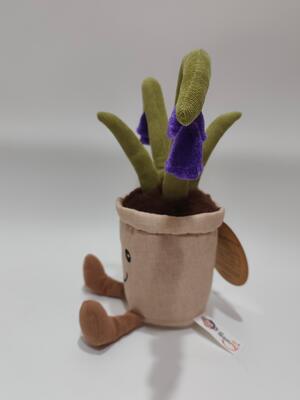 Плюшевая игрушка Bulebell Recording, изготовленная из плюша и 100% полипропиленового хлопка.