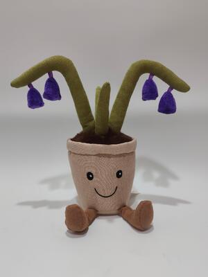 Плюшевая игрушка Bulebell Recording, изготовленная из плюша и 100% полипропиленового хлопка.