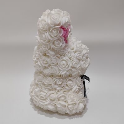 Valentine's Day Rose Bunny Plush Toy Romantic Gift for Couples