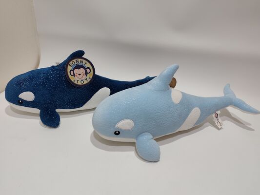 2 Assd Super Soft Plush Whale Stuffed Toy