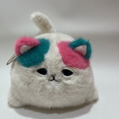 Мигающий рёв пушистый кошка плюшевая игрушка милая мияющая интерактивная кошка розовый зеленый длинношерстный спутник для снятия стресса