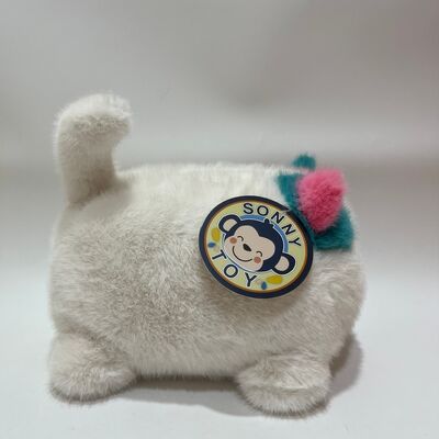 Мигающий рёв пушистый кошка плюшевая игрушка милая мияющая интерактивная кошка розовый зеленый длинношерстный спутник для снятия стресса