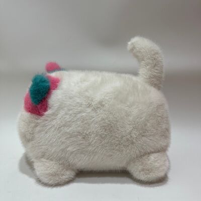 Мигающий рёв пушистый кошка плюшевая игрушка милая мияющая интерактивная кошка розовый зеленый длинношерстный спутник для снятия стресса