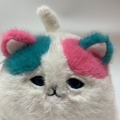 Мигающий рёв пушистый кошка плюшевая игрушка милая мияющая интерактивная кошка розовый зеленый длинношерстный спутник для снятия стресса
