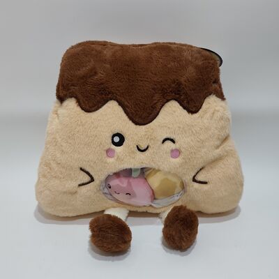 Милая прозрачная подушка из ПВХ с цветовыми фруктами внутри